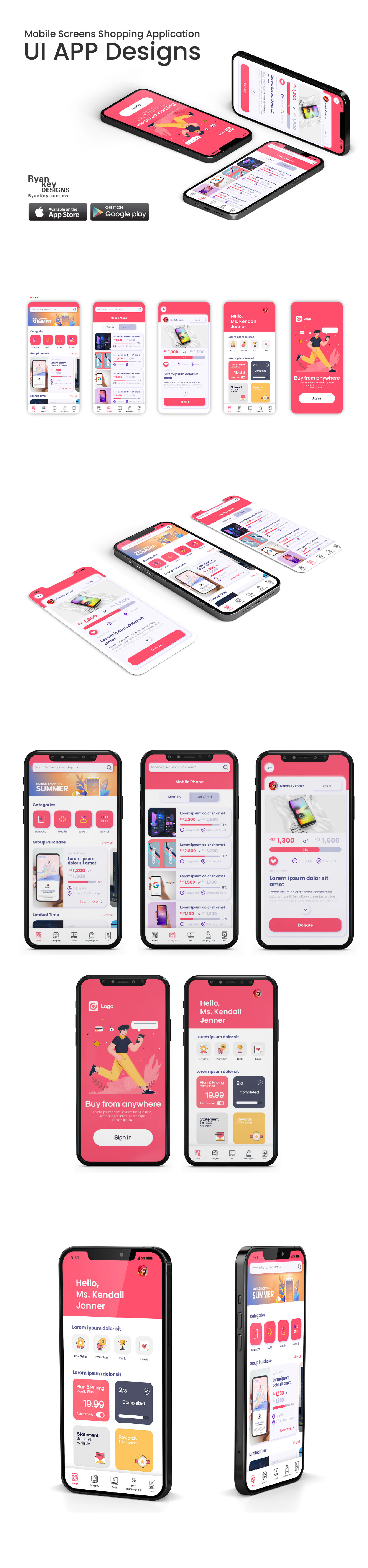 Shopping App UI Design