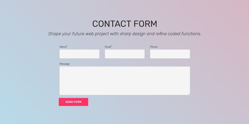 CONTACT FORM